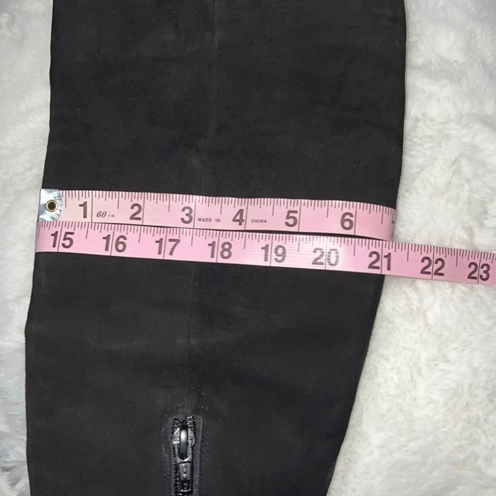 GIANNI BINI knee High Black Suede Boots.  #45
